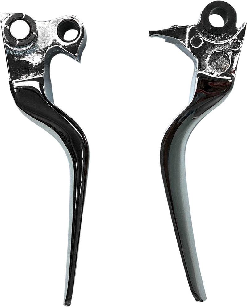 Harddrive 053324 LSR Lever SET Chrome BIG Twin W Cable Clutch For Harley Motorcycles 1996-2006
