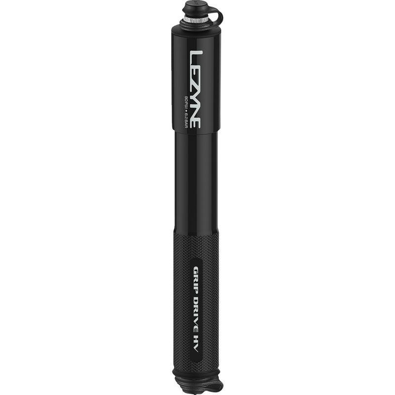LEZYNE 3810-0150 1MPGRIPHVV1M04 Grip Drive HV Hand Pump Grip Hand Pump - High-Volume - Black - Medium