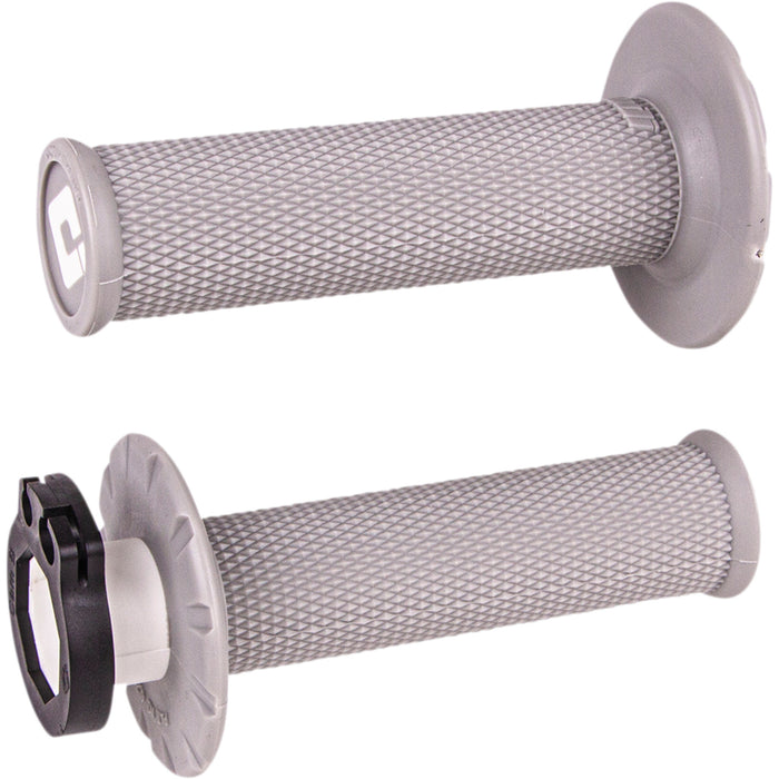 ODI 0630-2654 H36NWG V2 Lock-On No-Waffle Grips Grips - Lock-On - No Waffle - Gray