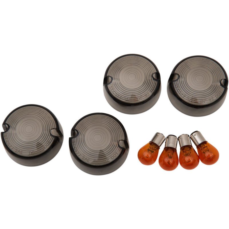Drag Specialties Smoked Turn Signal Lens Kits For Harley Sportster 1986-2001