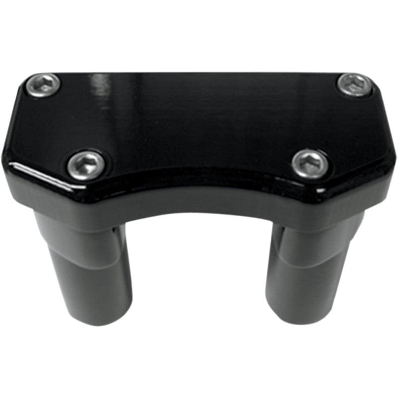 DRAG SPECIALTIES 0602-0587 Handlebar Riser & Top Clamp Kit 3" - buffalo - black