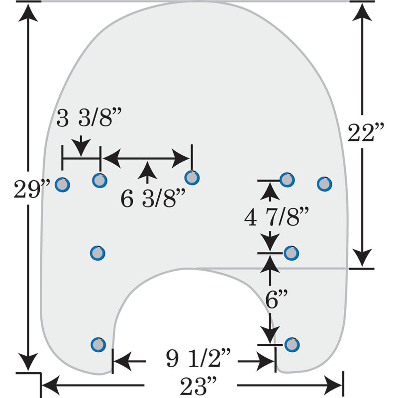 Memphis Shades Windshield - MEP61210 For Harley Road King 1999-2022