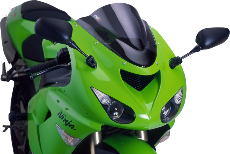 Puig Hi-Tech Parts Windscreen Racing Dark Smoke - 4053F Kawasaki Ninja 2005-2008