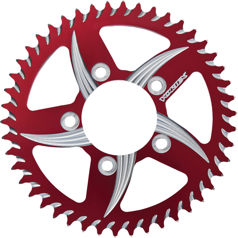Vortex Rear CAT5 Sprocket Aluminum 45T-525 RED - 435CZR-45 Kawasaki Ninja / EX500A 1988-2013