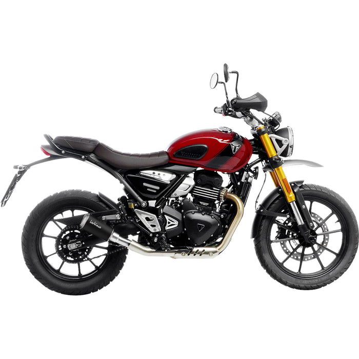 LEOVINCE 1811-4703 15268BU LV-10 Slip-On Muffler black stainless steel - scrambler/speed 400