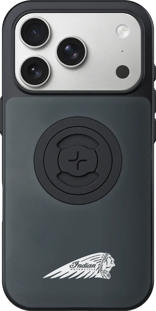 Sp Connect 194-50811 50811 INDIAN PHONE CASE W/HEADDRESS IPHONE 17 PRO MAX GRAY W/LOGO
