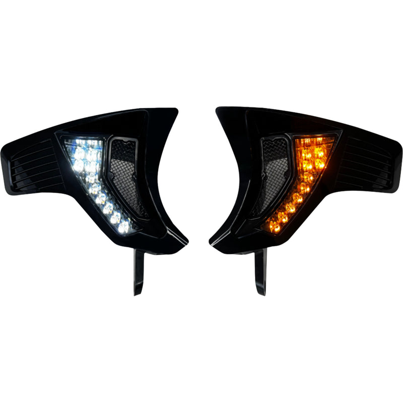 Custom Dynamics Shark Demon™ Turn Signal Insert - SD-RG23-VTS-AW For Harley Road Glide 2023-2026