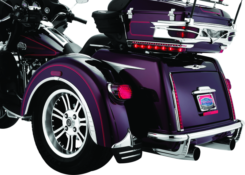 Kuryakyn 7220 Rear Mud Flaps For Trikes Chrome - User 1