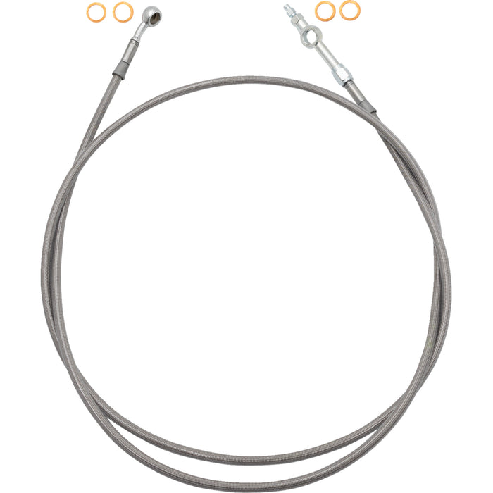 FAT BAGGERS INC. 1741-6859 120065 EZ Install Brake Line 65" - stainless steel braid