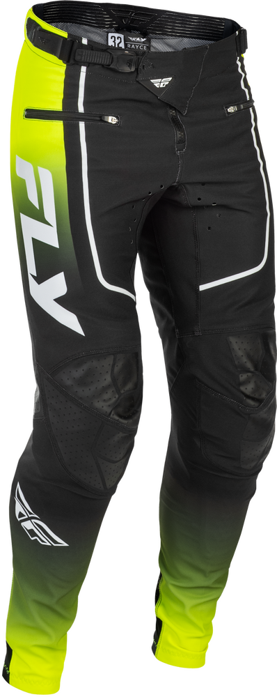 Fly Racing 379-06328 379-06328 RAYCE BICYCLE PANTS LIME/BLACK/WHITE SZ 28