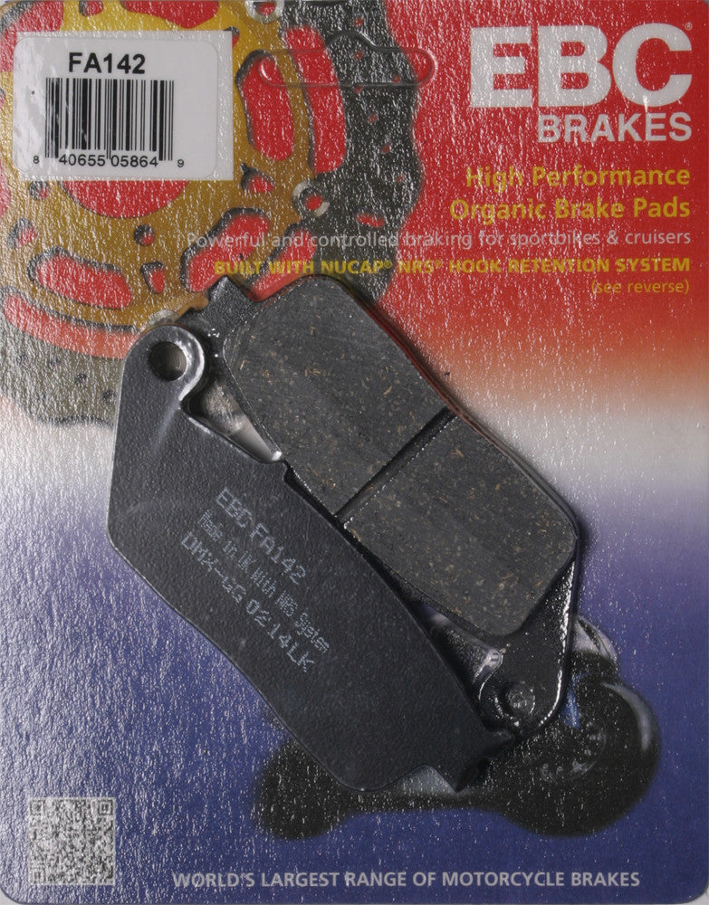 EBC Brake Pads - FA142 For Honda Motorcycles 1988-2003 | Kawasaki 650 Versys / Ninja 650 / 650 2016-2017 | BMW G310GS 2017-2020