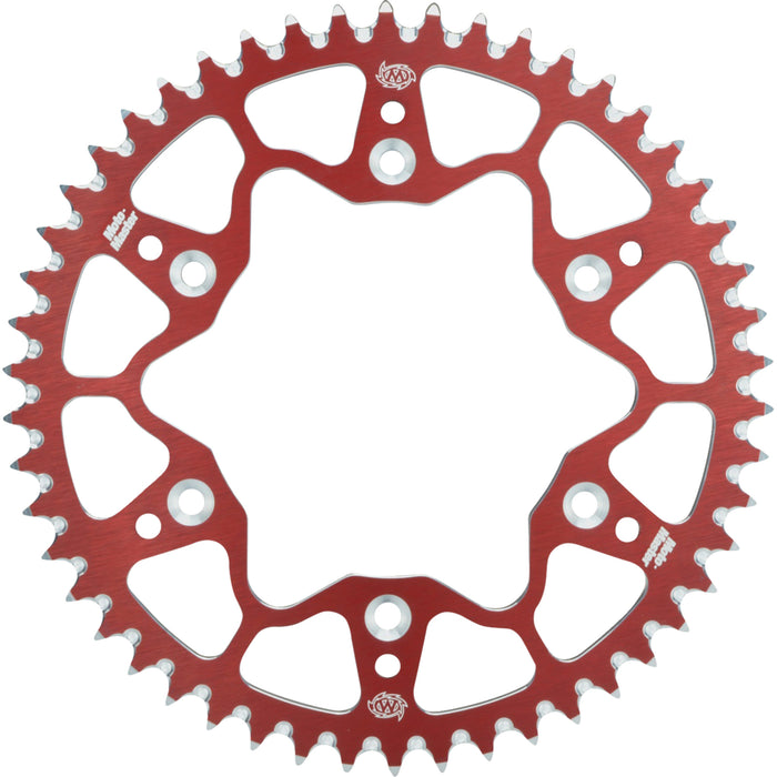 MOTO-MASTER 1211-2102 620022352 7075 Aluminum Rear Sprocket 52 tooth - red - honda
