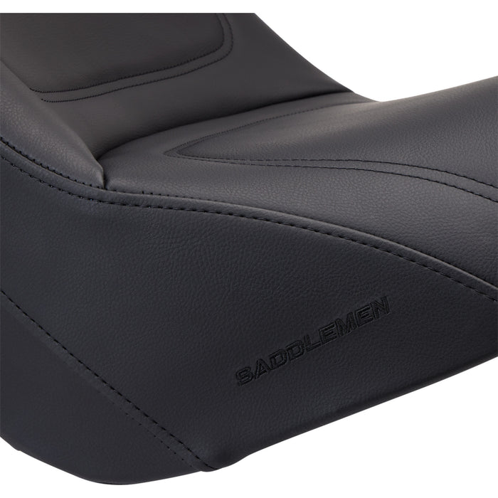 SADDLEMEN 0810-0328 K06-11-029 Explorer™ Seat Seat - Explorer™ - without Backrest - Stitched - Black - VN900