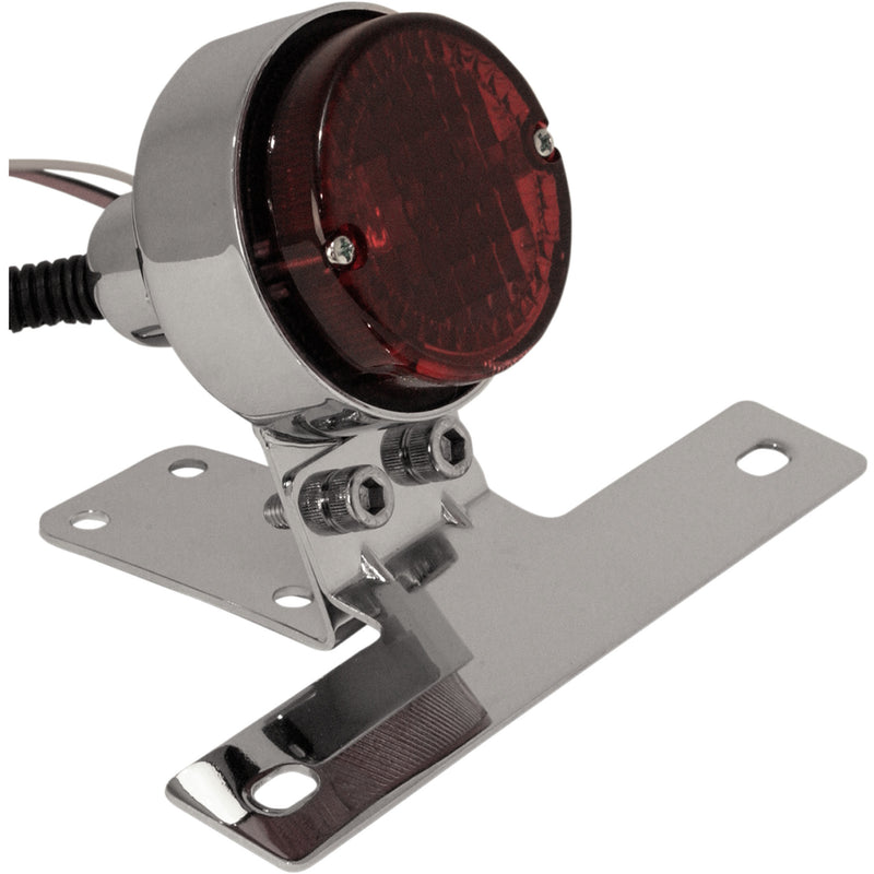 EMGO 2010-1151 62-21514 Classic Taillight with License Plate Mount Taillight/License Plate Mount - Chrome