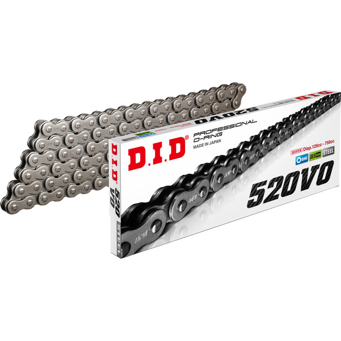 DID 1222-0378 M520VOX100FB 520VO Pro V Series O-Ring Chain 520VO - Pro V Series Drive Chain - 100 Links