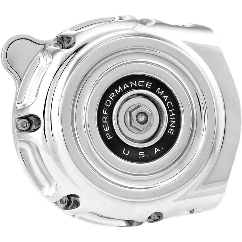 Performance Machine (pm) Vintage Air Cleaner - 0206-2131-CH For Harley Motorcycles 2008-2017