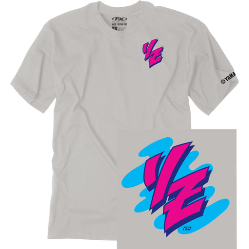 FACTORY EFFEX Yamaha Retro YZ T-Shirt Light - Gray - SpazCycle