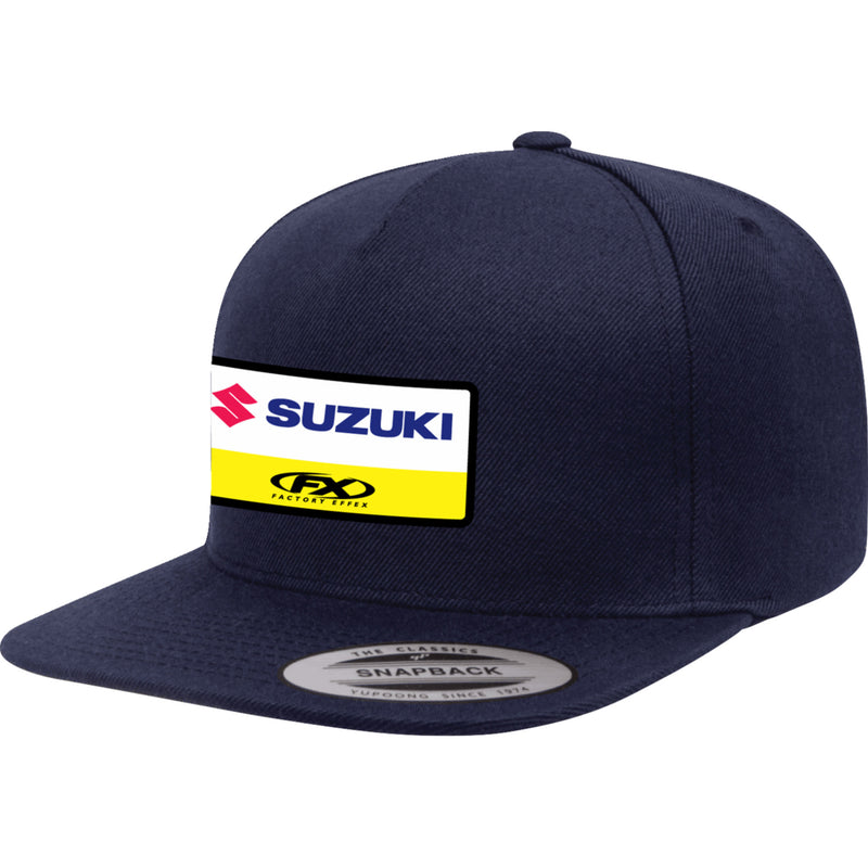 FACTORY EFFEX 2501-4374 28-86402 Suzuki Victory Snapback Hat royal blue