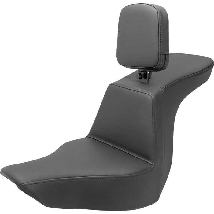 SADDLEMEN 0802-1526 818-29-194BR Tour Step-Up Seat - Rider Backrest - Plain - FLSB/FXLR '18-'23