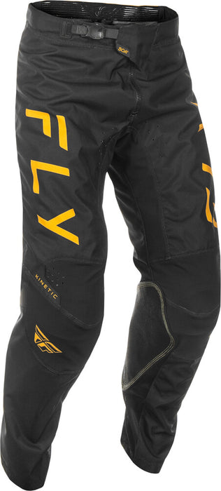 Fly Racing C378-53032 C378-53032 KINETIC CENTER PANTS CA/NY BLACK/GOLD SZ 32