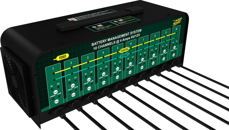 Battery Tender 56-1091 021-0134-DL-WH 10 BANK BATTERY CHARGER