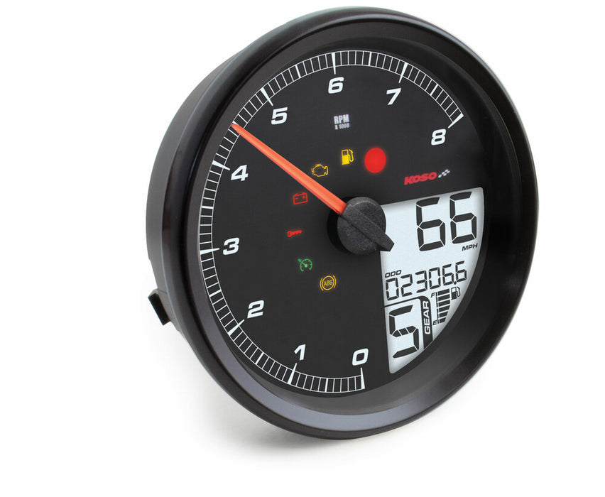 Koso North America 28-61050 BA072010 HD-05 4.5" GAUGE BLACK BEZEL `12-17 FXD 11-12FXST 14-22FLHR
