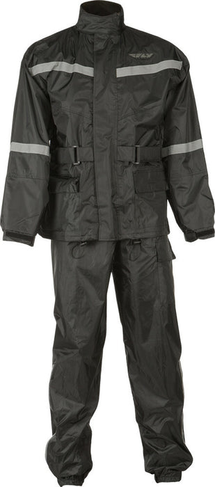 Fly Racing 479-80175X 479-80175X 2-PIECE RAIN SUIT BLACK 5X