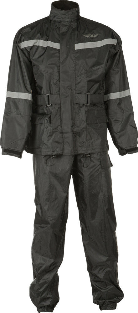 Fly Racing 2-Piece Rain Suit Black MD