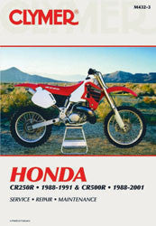 Clymer Repair Manual Honda CR250-500R - CM4323 Honda CR250R / CR500R 1988-2001