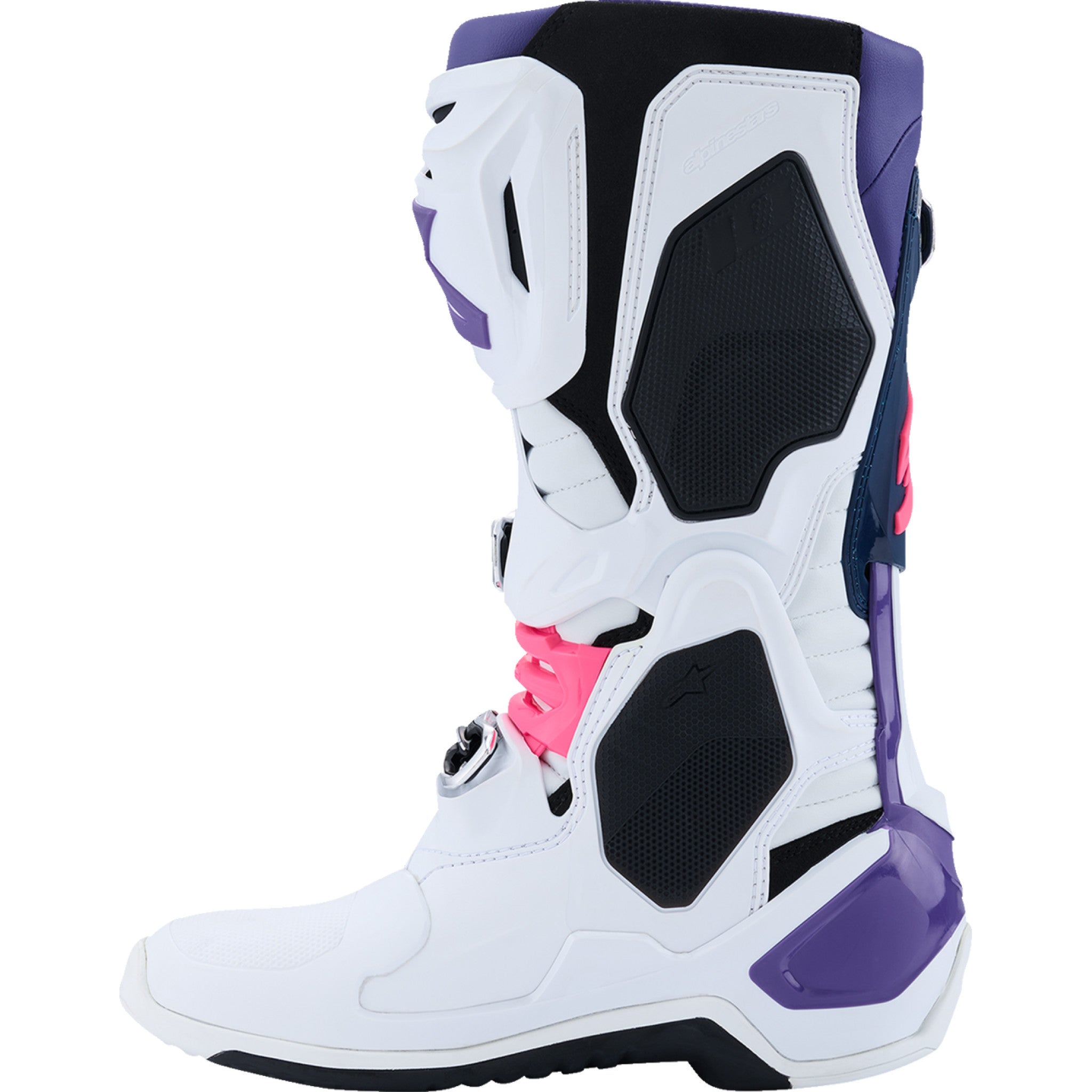 ALPINESTARS Tech 10 Boots White/Violet/Navy/Pink - Fluorescent US