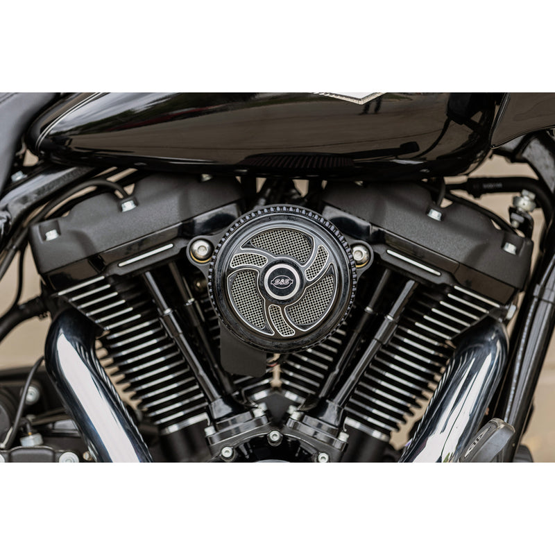 S&S CYCLE 1014-0172 170-0206 Stealth Air Cleaner Cover - Torker - Black