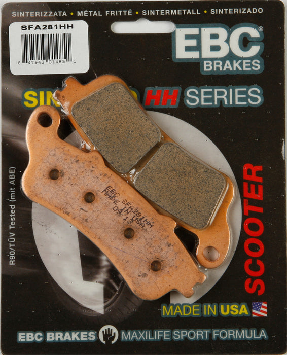 Ebc 153-281H SFA281HH BRAKE PADS SFA281HH DOUBLE-H SINTERED