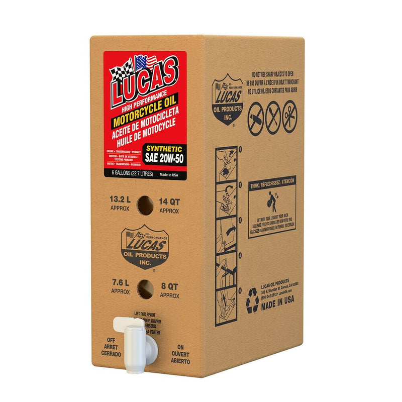 Lucas 58-50224 18043 HIGH PERF SYN ENGINE OIL 4T 20W50 6GAL BOX