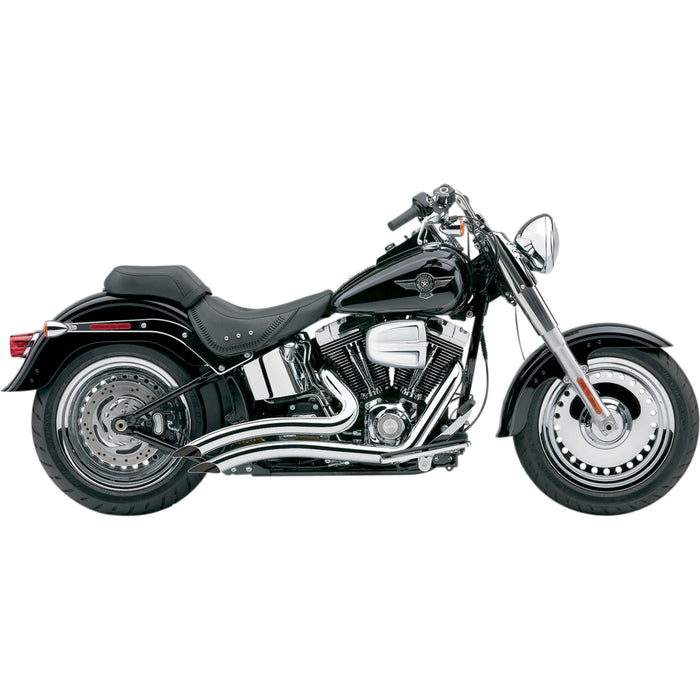 COBRA 1800-1378 6223 Speedster Swept Short Exhaust System - Chrome - '86-'06 Softail