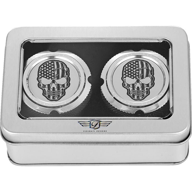 Figurati Designs Axle Nut Cover - FD27-FAC-SS For Harley Motorcycles 2002-2022