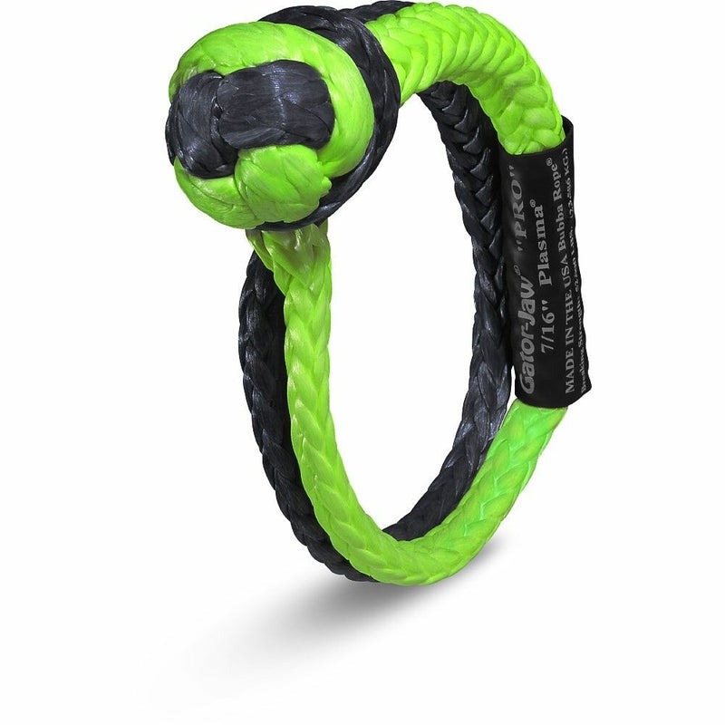 Bubba Ropes 740-6745 176745PROGB GATOR JAW PRO GREEN/BLACK SHACKLE 7/16"