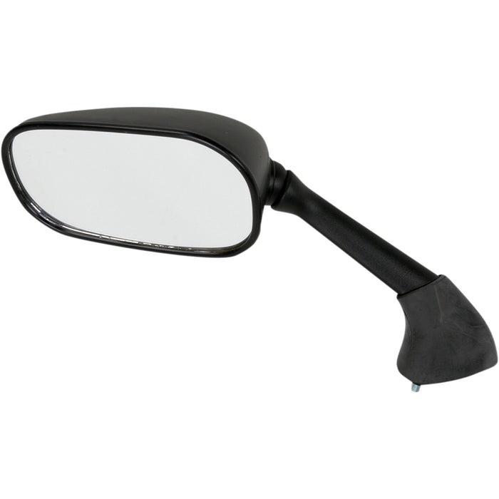 EMGO 0640-0512 20-37442 OEM-Style Replacement Mirror Mirror - Side View - Rectangle - Black - Left