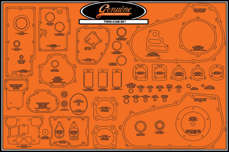 James Gaskets 681-6012 99000-TC96 GASKET DISPLAY BOARD 99000-TC96