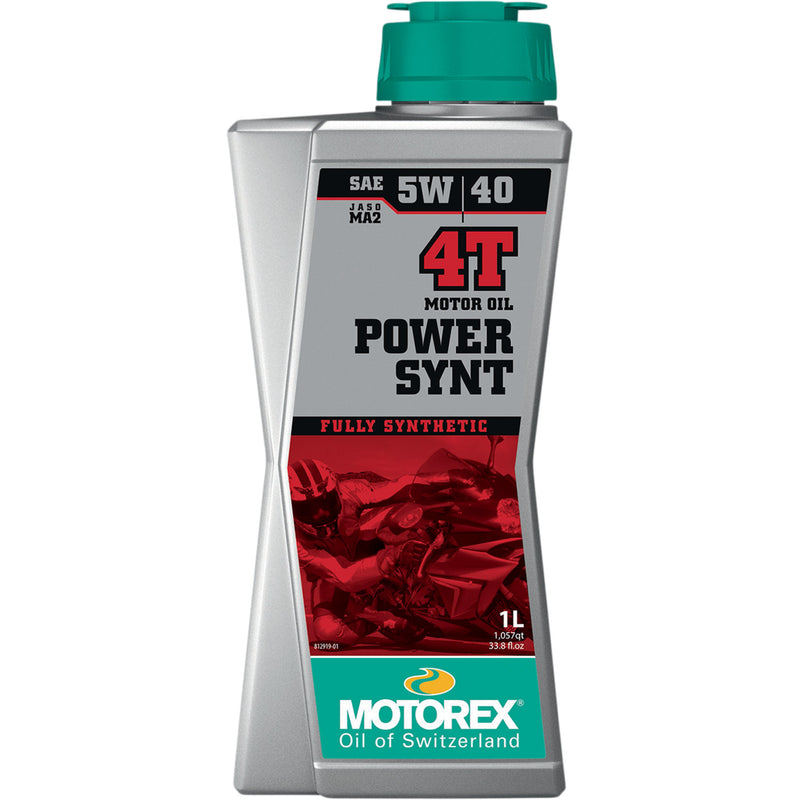 MOTOREX 3601-0759 308093 Power Synt Synthetic 4T Engine Oil Power Synt 4T Engine Oil - 5W-40 - 1L