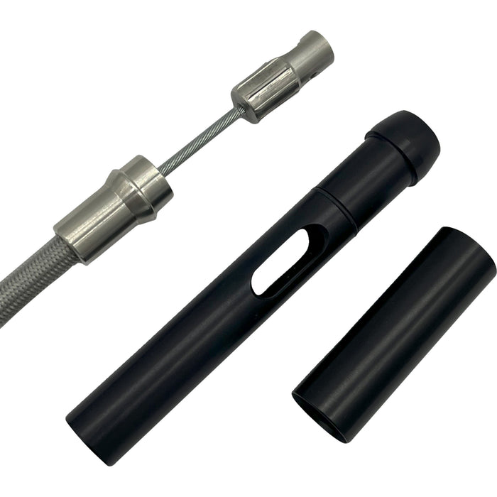 FAT BAGGERS INC. 0662-1241 118006 EZ Install Upper Clutch Cable - FLTR/FLHX '21-'23 - +6" - Braided