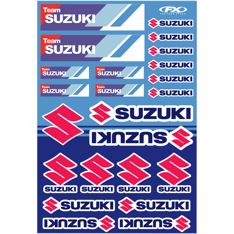 FACTORY EFFEX 4320-2152 22-68432 Sticker Sheet Decal Kit - Suzuki Racing