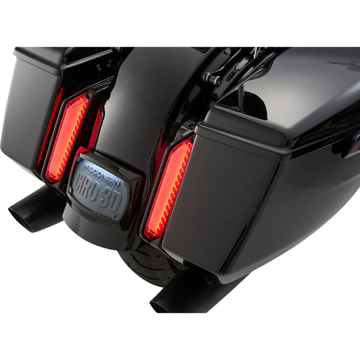 CIRO 2040-3482 42051 Filler Panel Tail Lights smoke lens - black