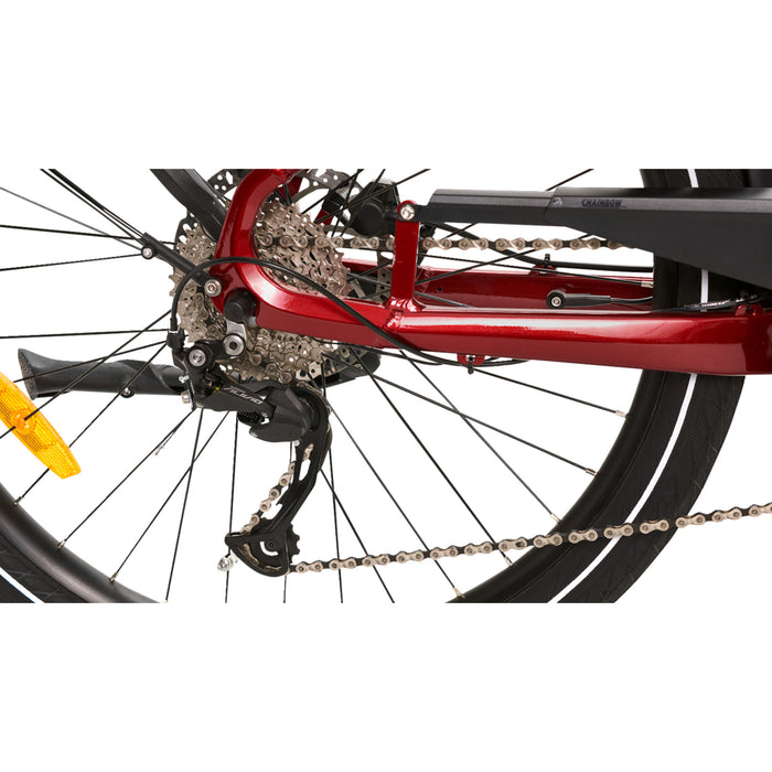 IGO ELECTRIC BIKES 4901-0016 100-212-000 Discovery LS E-Bike Discovery Rosemont LS E-Bike - Burgundy - Step Through