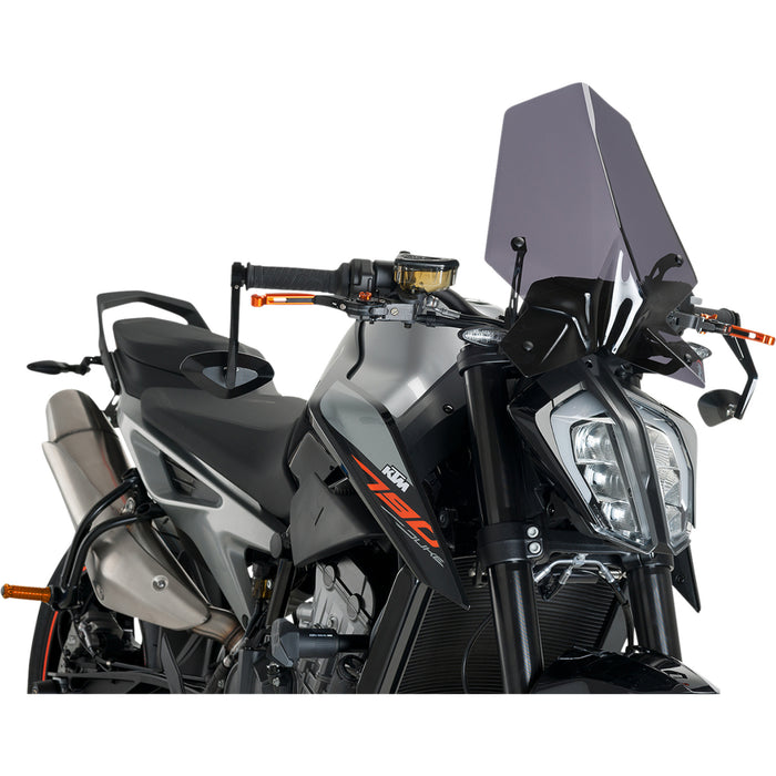 PUIG HI-TECH PARTS 2301-2753 9668F New Generation Windscreen 16-1/4" - dark smoke - ktm