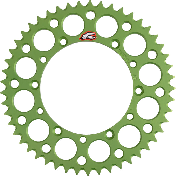 RENTHAL 1211-1346 112U-520-49GEGN Rear Sprocket 49 tooth - green - kawasaki