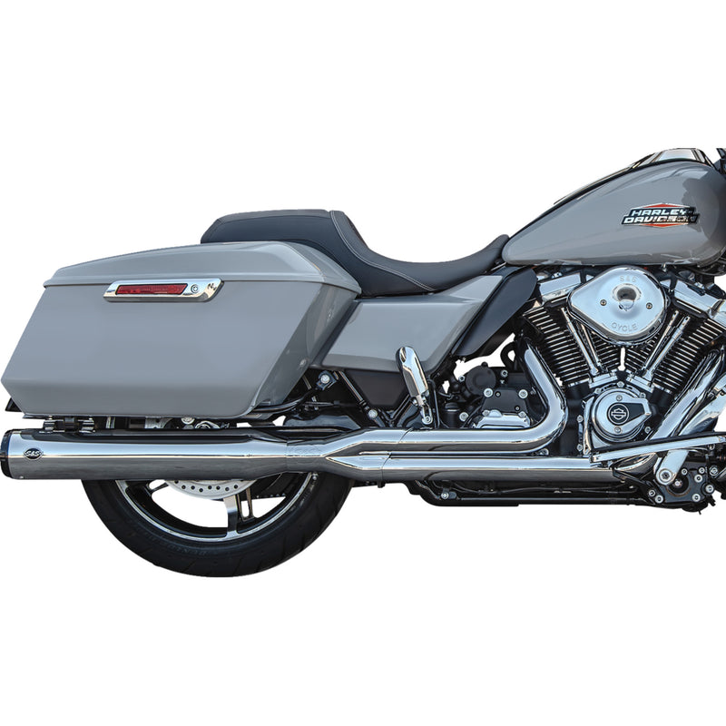 S&S Cycle GNX 2-Into-1 Exhaust System - 550-1168 For Harley Touring 2017-2026