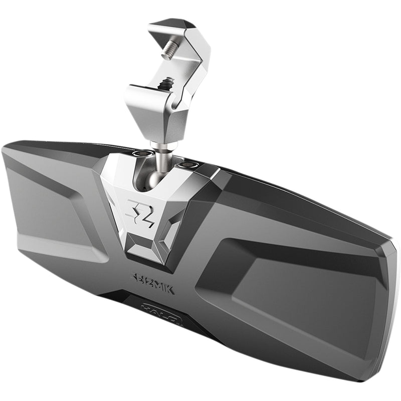 SEIZMIK 0640-1404 56-18026 Halo R Rear View Mirror with Cast Aluminum Bezel - Polaris Pro-Fit Mirror - Halo R - Rear View - Rectangle - Silver - Polaris Pro-Fit Ranger