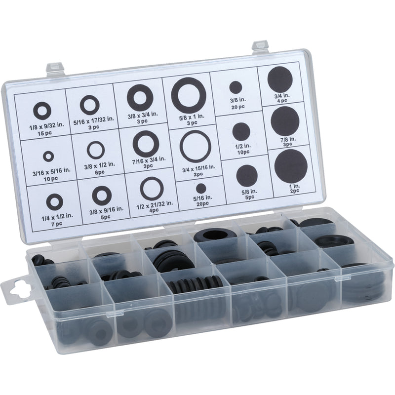 MOOSE OFFROAD 2402-0313 Q15-6060 Grommet Assortment Grommet - Assortment - 125 Piece