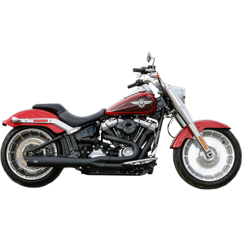 S&S Cycle Superstreet 2-Into-1 Exhaust System - 550-0846B For Harley Softail 2018-2022