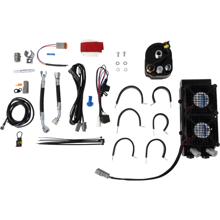 ULTRACOOL 0713-0267 SMT-4NSS Oil Cooler Kit naked black - touring/trike
